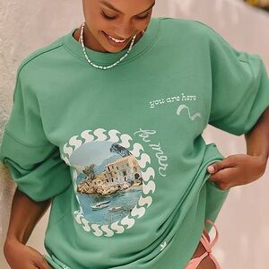 Celandine Crew-Neck Graphic Sweatshirt